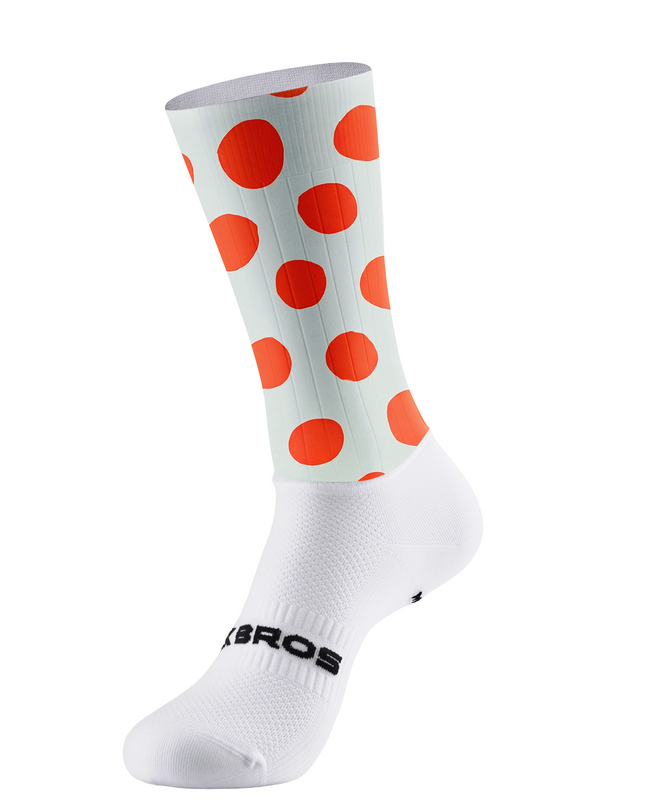 ROCKBROS Women's Bold Orange Polka Dot Padded Bib Cycling Bibs