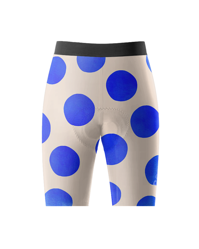 ROCKBROS Women's Cobalt Dot All-Weather Pop-Art Pro Bib Shorts