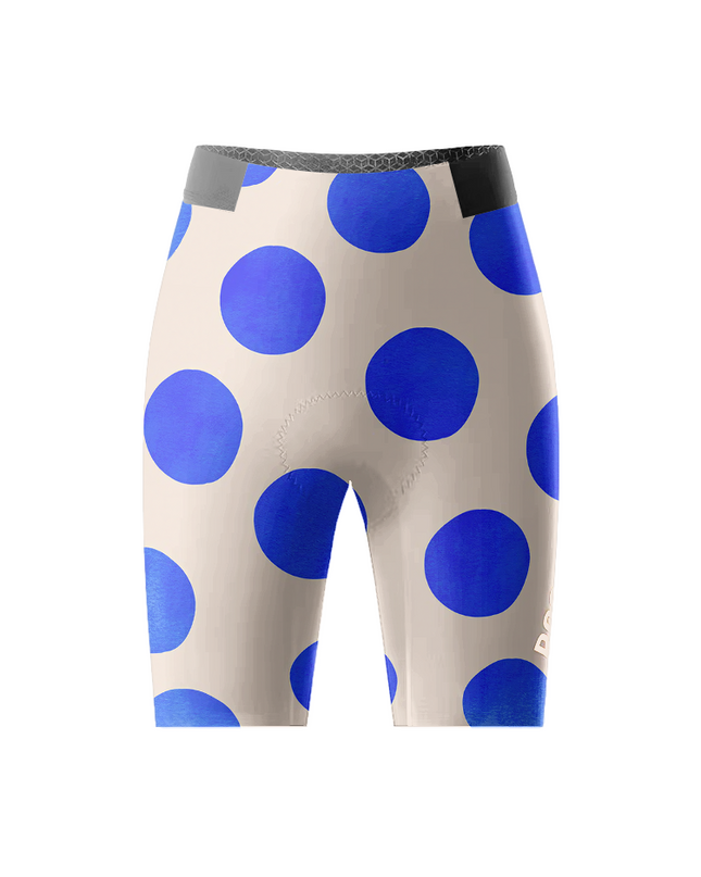 ROCKBROS Women's Cobalt Dot All-Weather Pop-Art Pro Bib Shorts