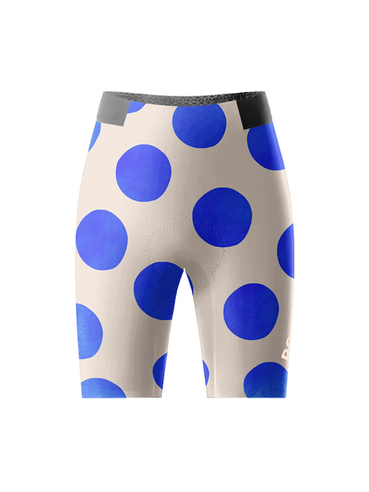 ROCKBROS Women's Cobalt Dot All-Weather Pop-Art Pro Bib Shorts