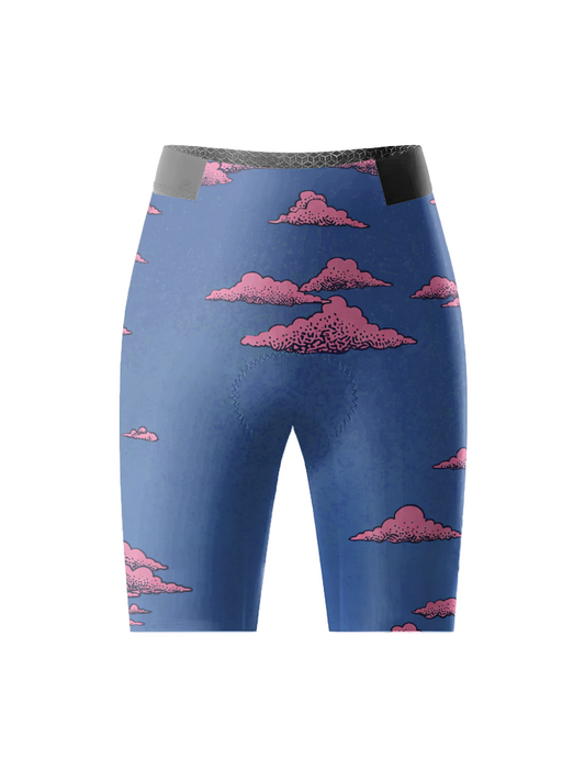 ROCKBROS Women's Dreamy Pink Cloud & Midnight Blue Performance Cycling Shorts