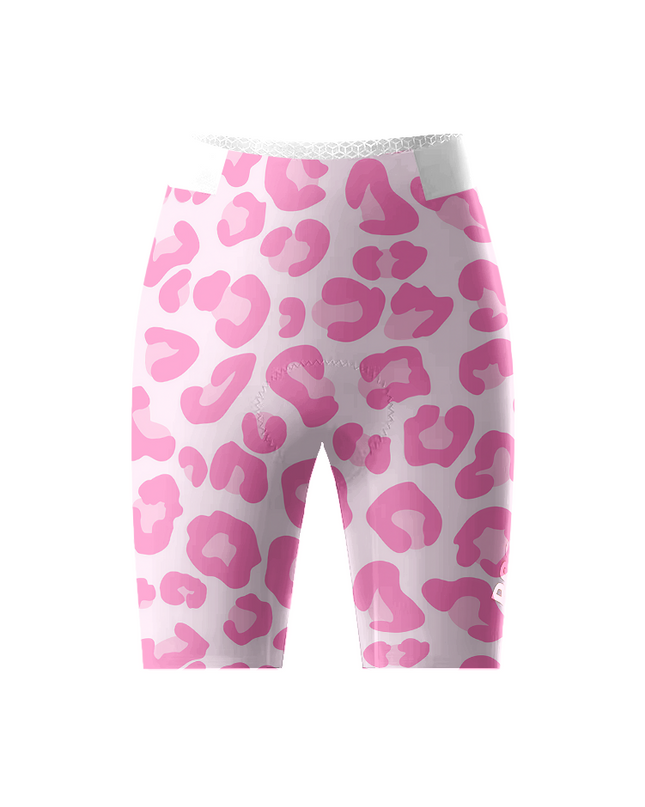 ROCKBROS Women's Neon Hybrid All-Weather Asymmetrical Rose-Leopard Jersey