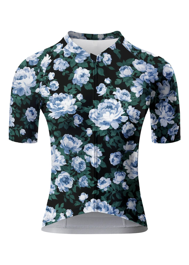 ROCKBROS Women's Blue Dream Peony All-Weather Pro Aero Jersey