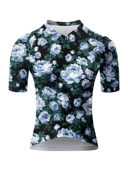 ROCKBROS Women's Blue Dream Peony All-Weather Pro Aero Jersey