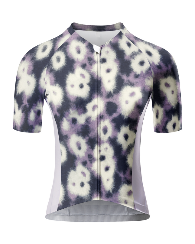 ROCKBROS Women's Lavender Mist All-Weather Tie-Dye Floral Pro Jersey