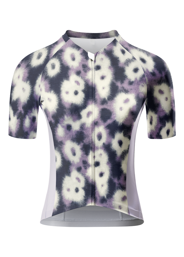 ROCKBROS Women's Lavender Mist All-Weather Tie-Dye Floral Pro Jersey