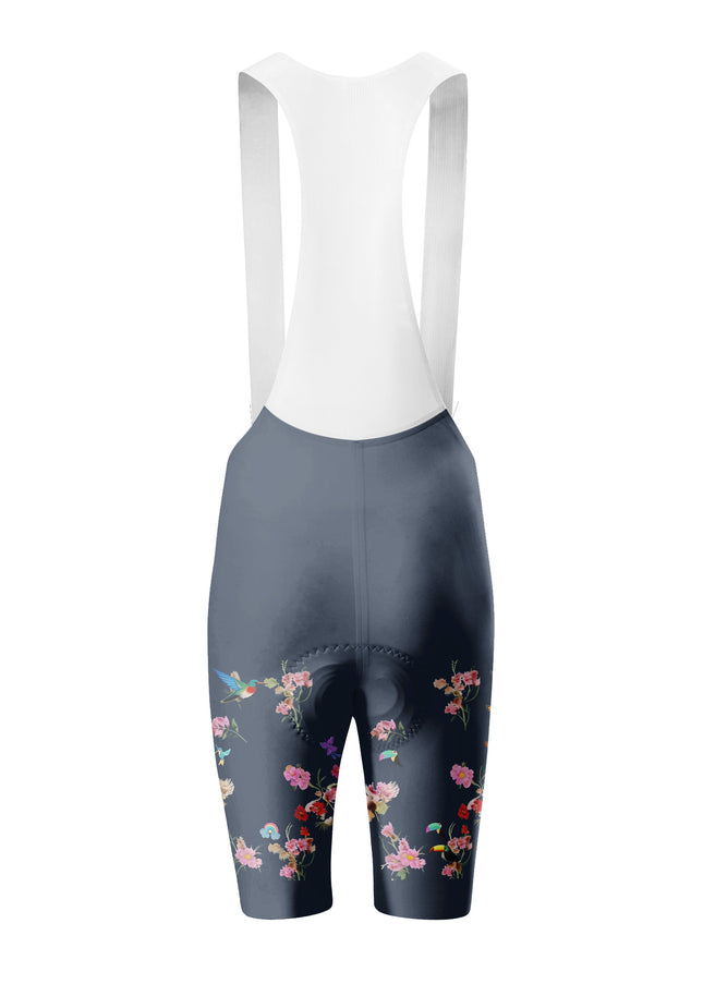 ROCKBROS Women's Tropical Floral & Bird Print Short Sleeve Cycling Set