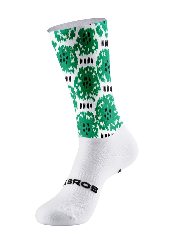 ROCKBROS "GREEN VIBE" Pixel-Print Pro Aero Socks