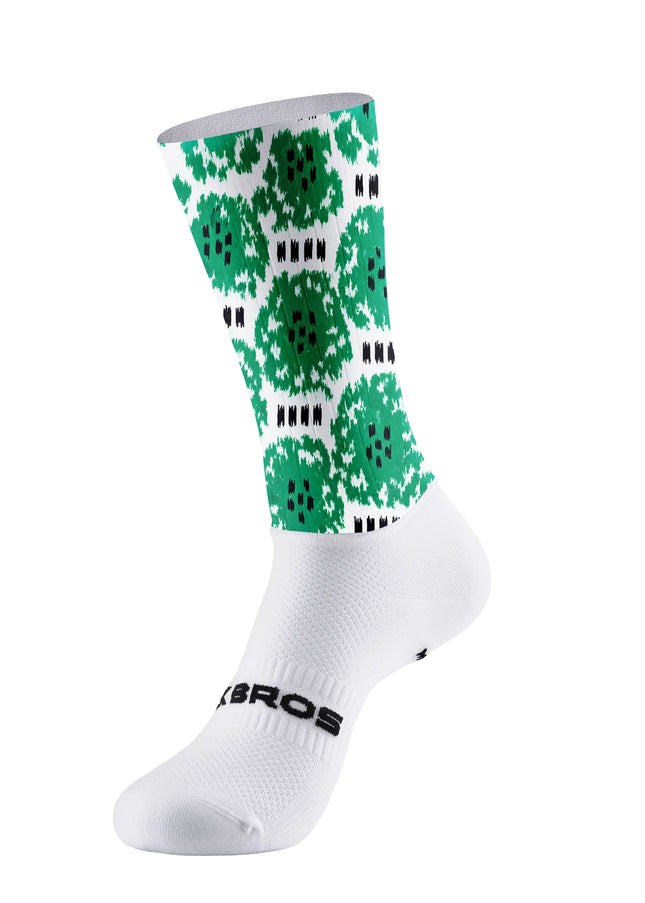 ROCKBROS "GREEN VIBE" Pixel-Print Pro Aero Socks