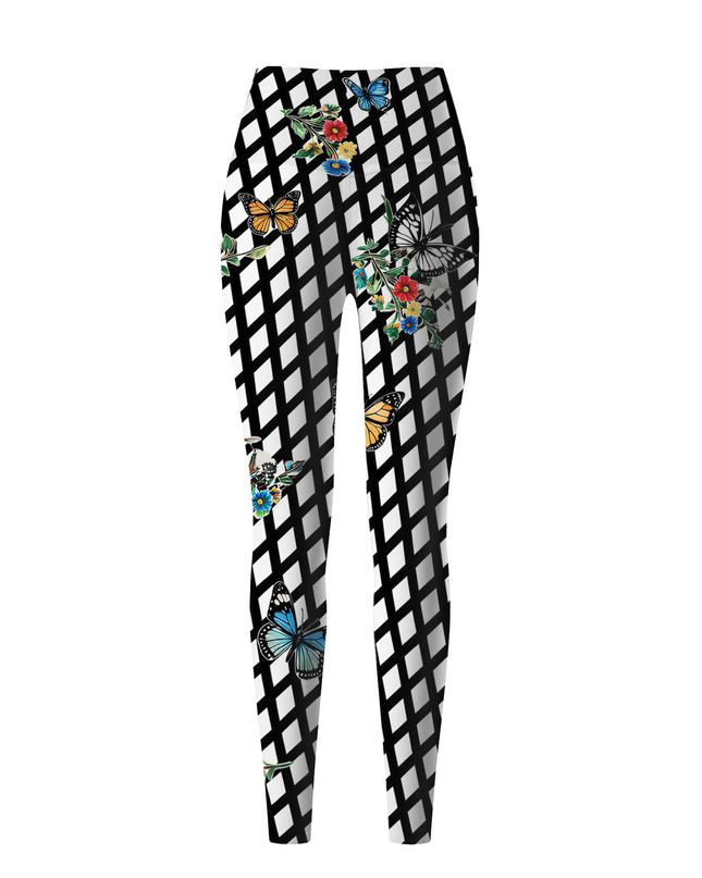 ROCKBROS Women's Cottagecore Harlequin Yoga Leggings