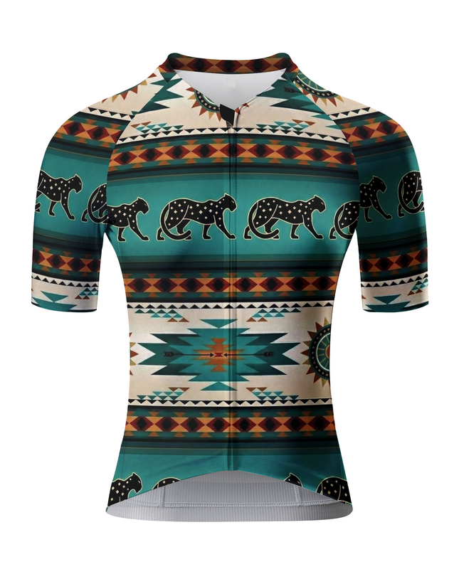 ROCKBROS Women's Aztec Leopard Print Cycling Bib Shorts