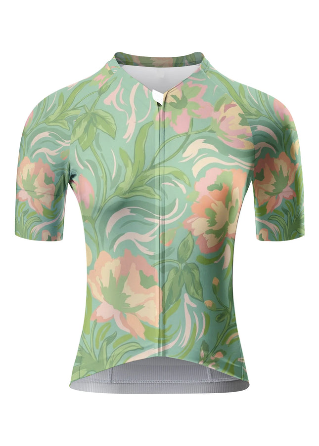 ROCKBROS Women's Artistic Peony Bloom Cycling Jersey