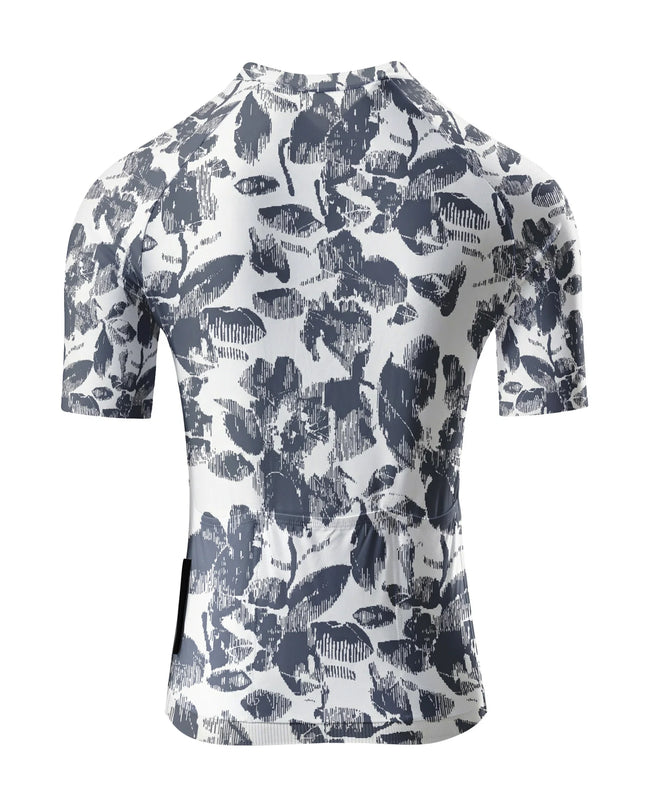 ROCKBROS Women's Ink Leaf Print Short Sleeve Cycling Jersey