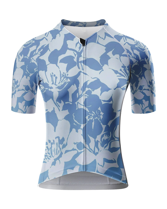 ROCKBROS Women's Ink Leaf Print Short Sleeve Cycling Jersey