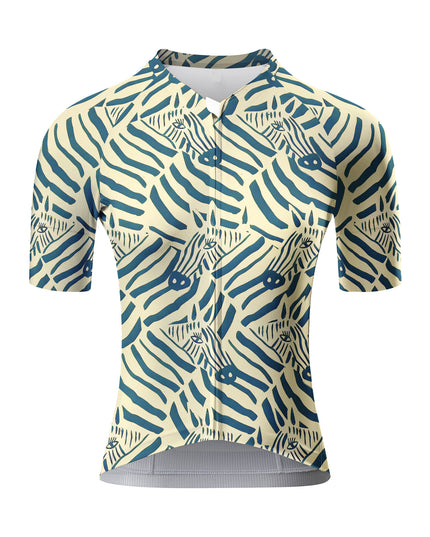 ROCKBROS Women's Hand-drawn Zebra Stripe Padded Bib Cycling Bibs