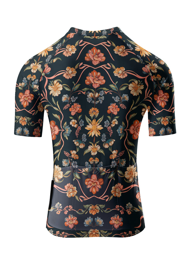 ROCKBROS Women's Vintage Floral Print Short Sleeve Cycling Set