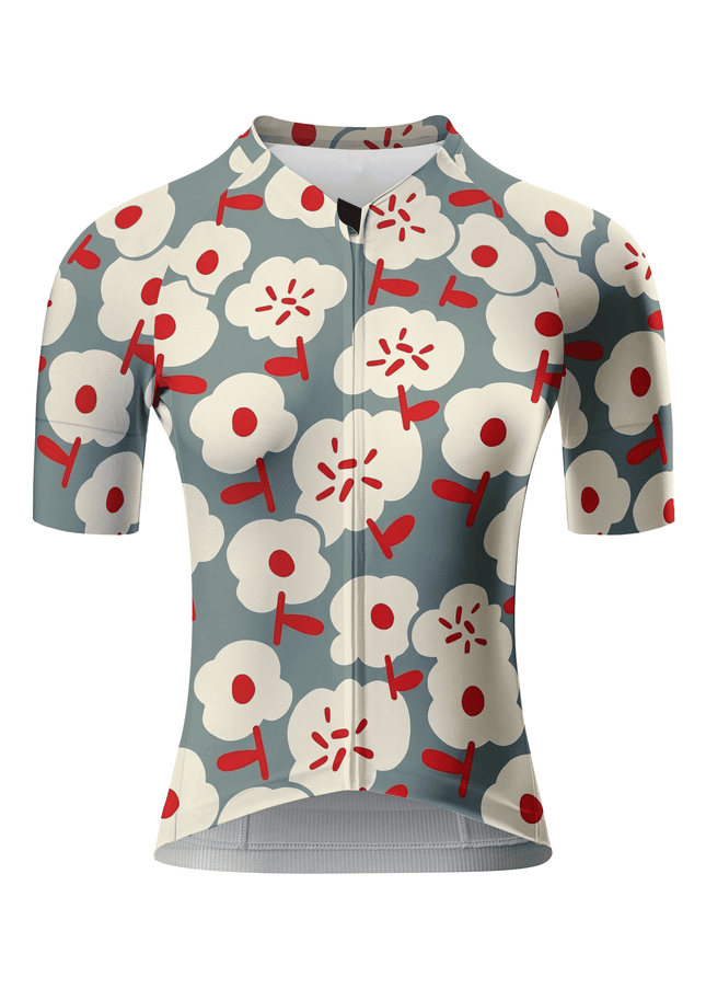 ROCKBROS Women's Abstract Floral Cycling Jersey
