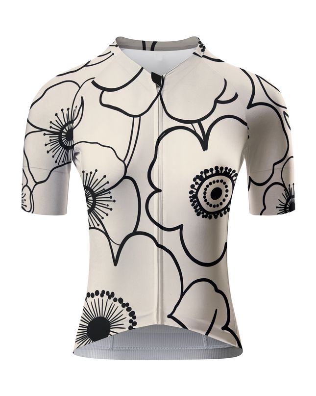 ROCKBROS Women's Minimalist Floral Cycling Jersey