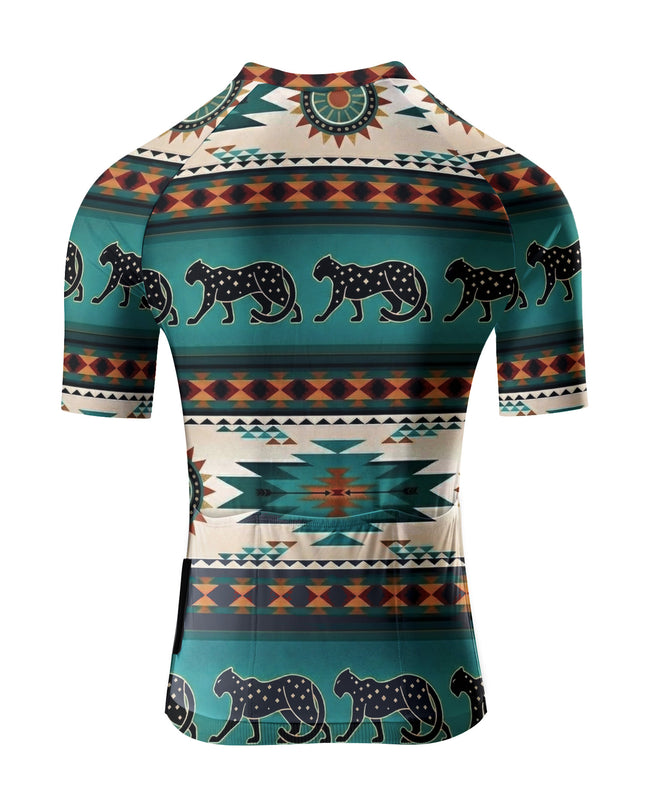 ROCKBROS Women's Aztec Leopard Print Cycling Bib Shorts
