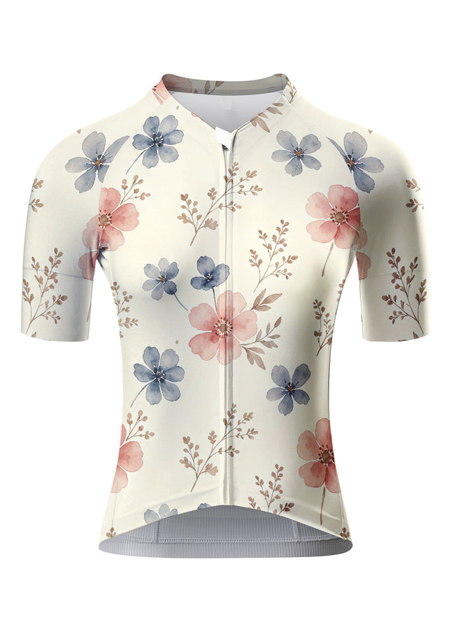 ROCKBROS Women Floral Print Short Sleeve Cycling Jersey