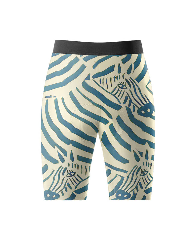 ROCKBROS Women's Hand-drawn Zebra Stripe Padded Bib Cycling Bibs