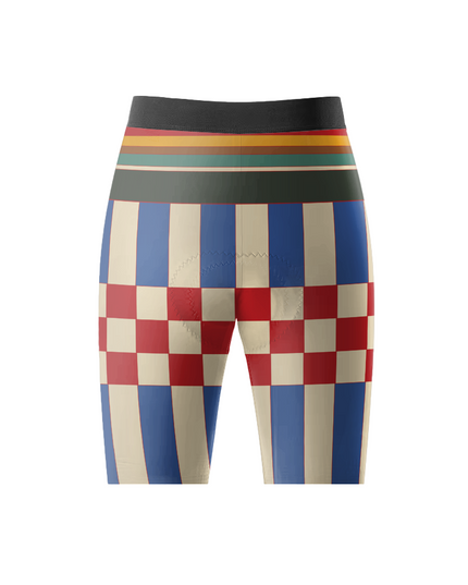 ROCKBROS Women's Retro Geometric Stripe Cycling Bibs