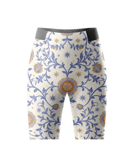 ROCKBROS Women's Boho Sun Moon Leopard Cycling Bibs