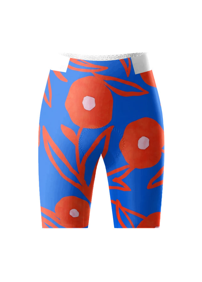 ROCKBROS Women's Poppy Print Cycling Shorts