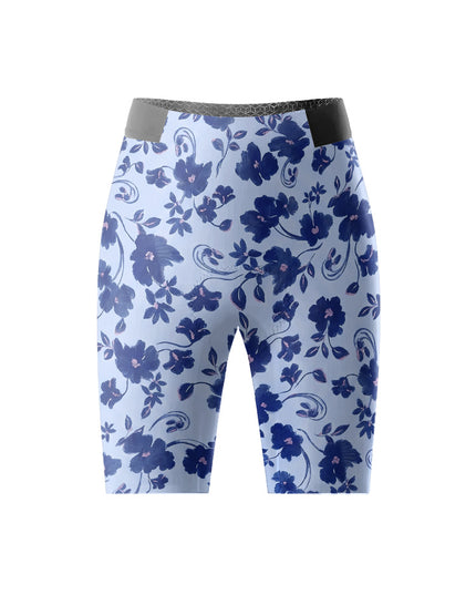 ROCKBROS Women's Vintage Blue Floral Cycling Bibs