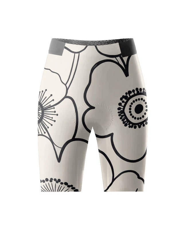 ROCKBROS Women's Minimalist Floral Cycling Shorts