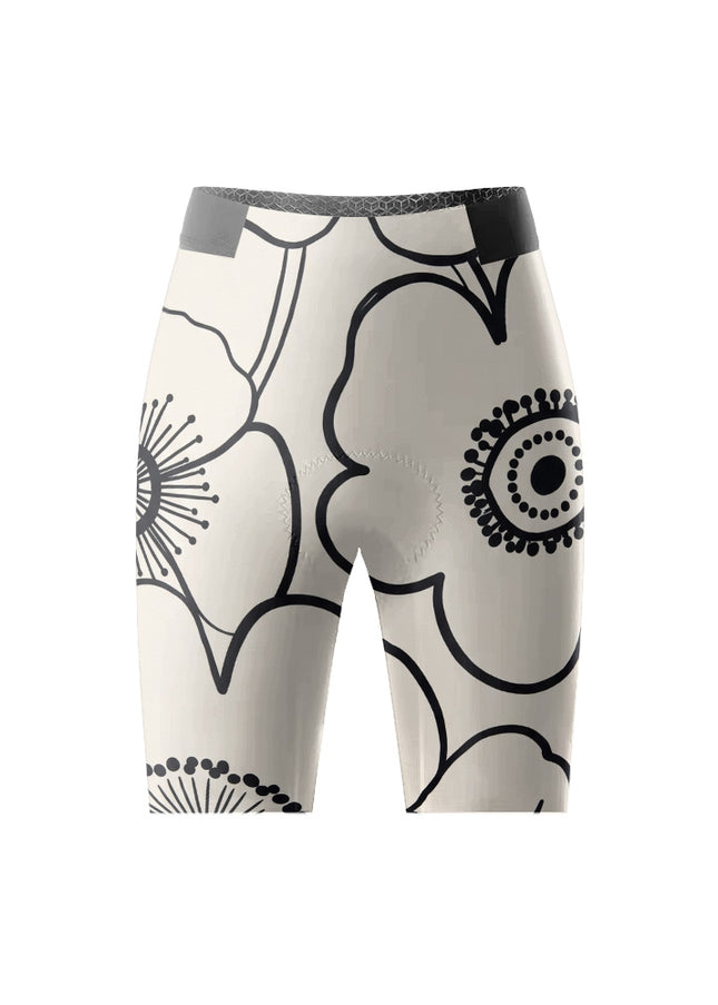 ROCKBROS Women's Minimalist Floral Cycling Shorts