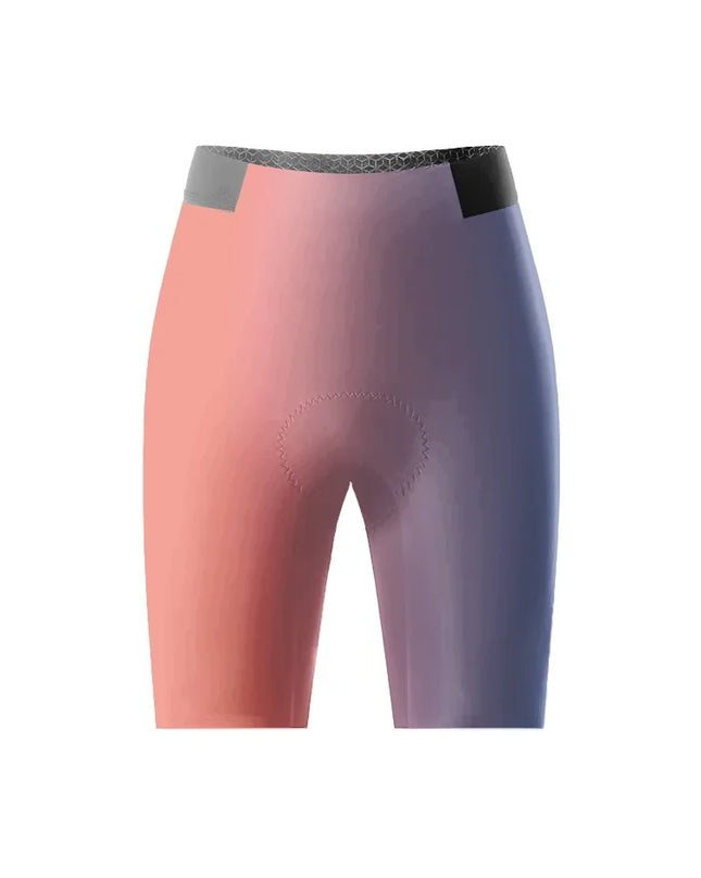 ROCKBROS Women's Artistic Gradient Performance Bike Shorts