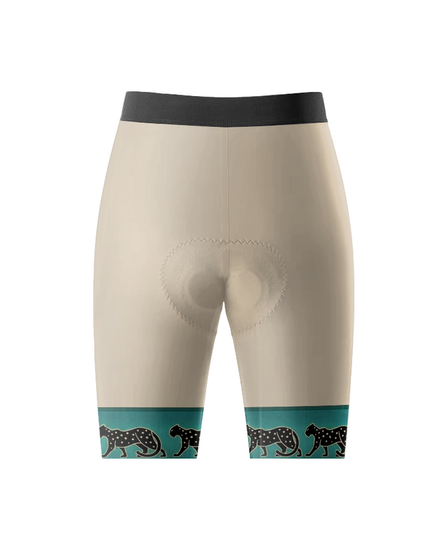 ROCKBROS Women's Aztec Leopard Print Cycling Bib Shorts