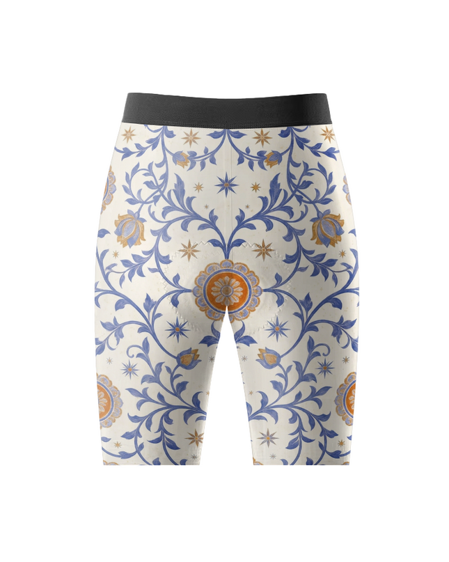 ROCKBROS Women's Boho Sun Moon Leopard Cycling Bibs
