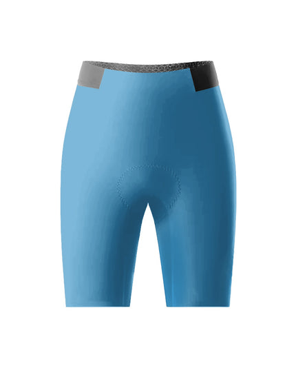ROCKBROS Women's Solid Blue Padded Cycling Shorts