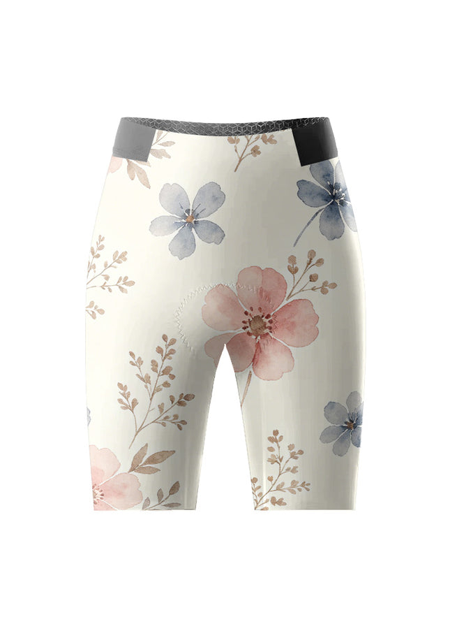 ROCKBROS Women Watercolor Floral Padded Cycling Shorts
