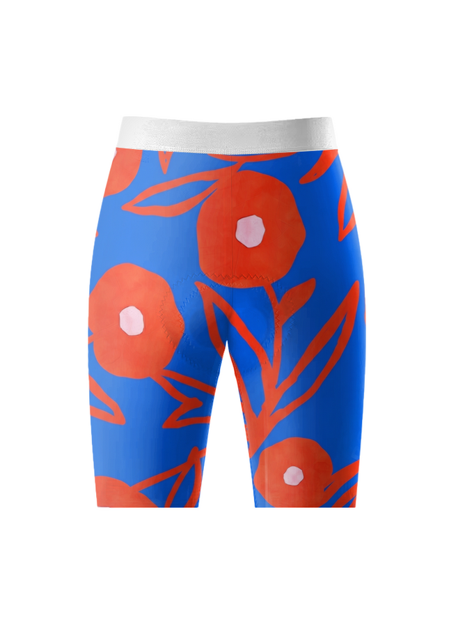 ROCKBROS Women's Poppy Print Cycling Shorts