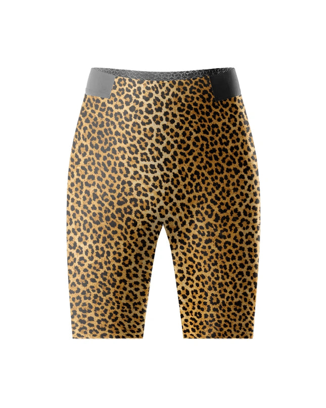 ROCKBROS Women's Untamed Leopard Print Performance Cycling Shorts