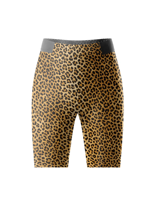 ROCKBROS Women's Untamed Leopard Print Performance Cycling Shorts