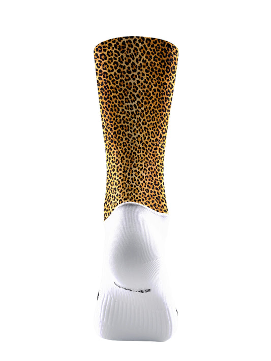 ROCKBROS Unbridled Leopard Print High-Compression Cycling Socks