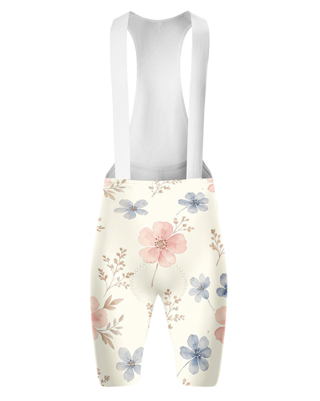 ROCKBROS Women Watercolor Floral Padded Cycling Bib Shorts
