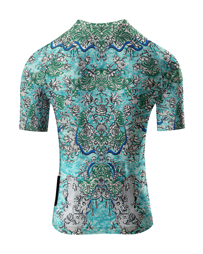 ROCKBROS Women's Earth Day Limited Teal Reef Classical Filigree Jersey