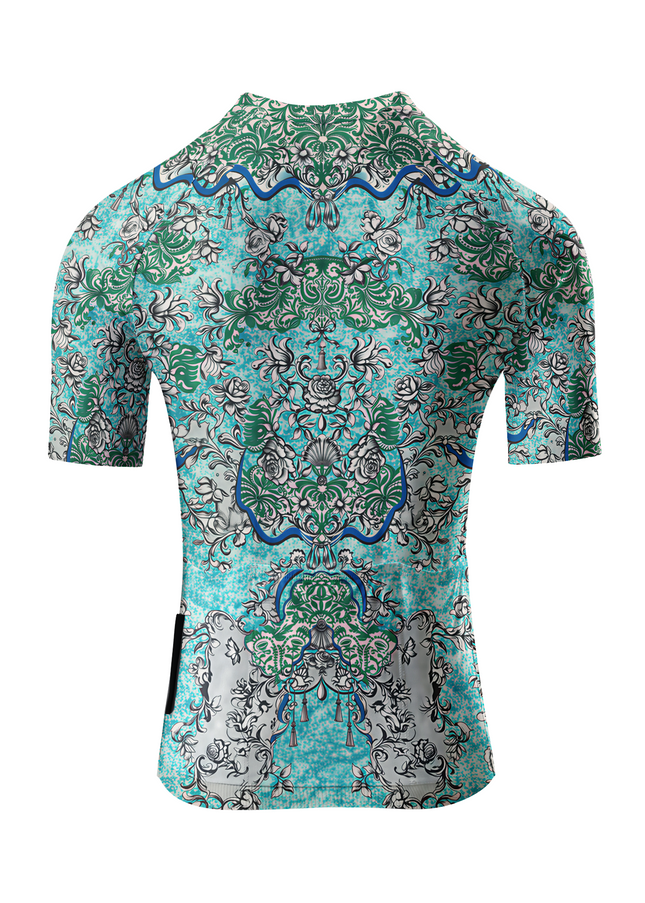 ROCKBROS Women's Earth Day Limited Teal Reef Classical Filigree Jersey