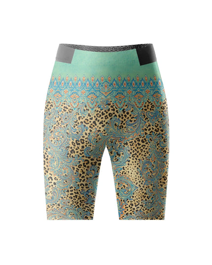 ROCKBROS Women's Gypsy Soul Paisley-Leopard Cycling Shorts