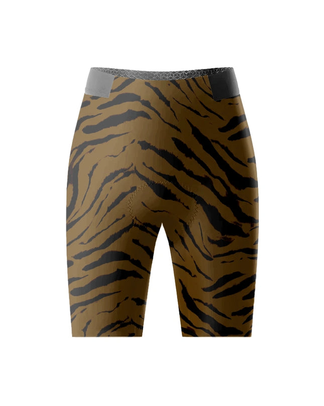 ROCKBROS Women's Shadow Striker Tiger Print Pro Cycling Shorts