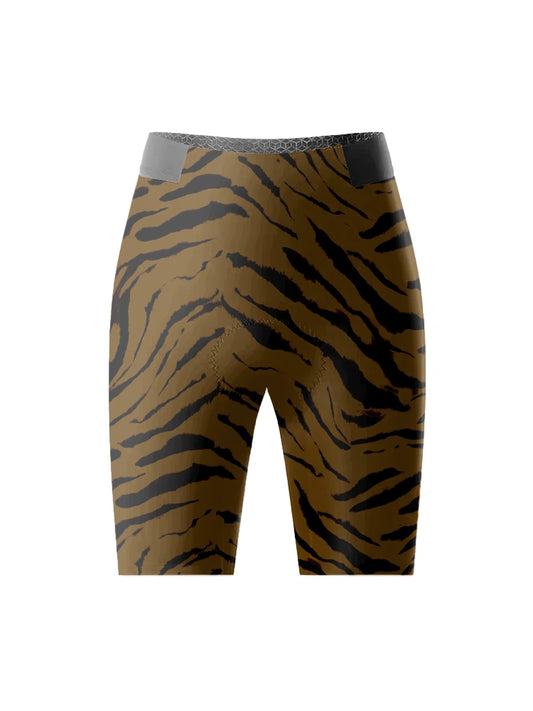 ROCKBROS Women's Shadow Striker Tiger Print Pro Cycling Shorts