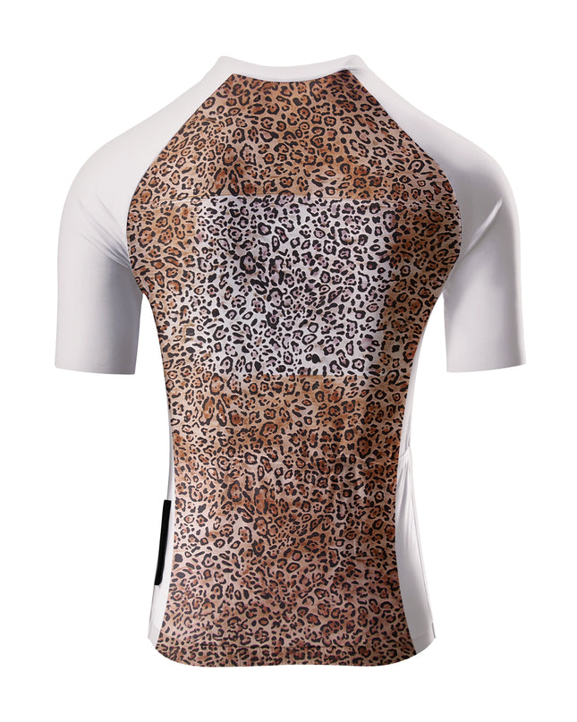 ROCKBROS Women's Classic Safari Panel-Stitched Leopard Jersey