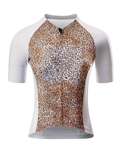 ROCKBROS Women's Classic Safari Panel-Stitched Leopard Jersey