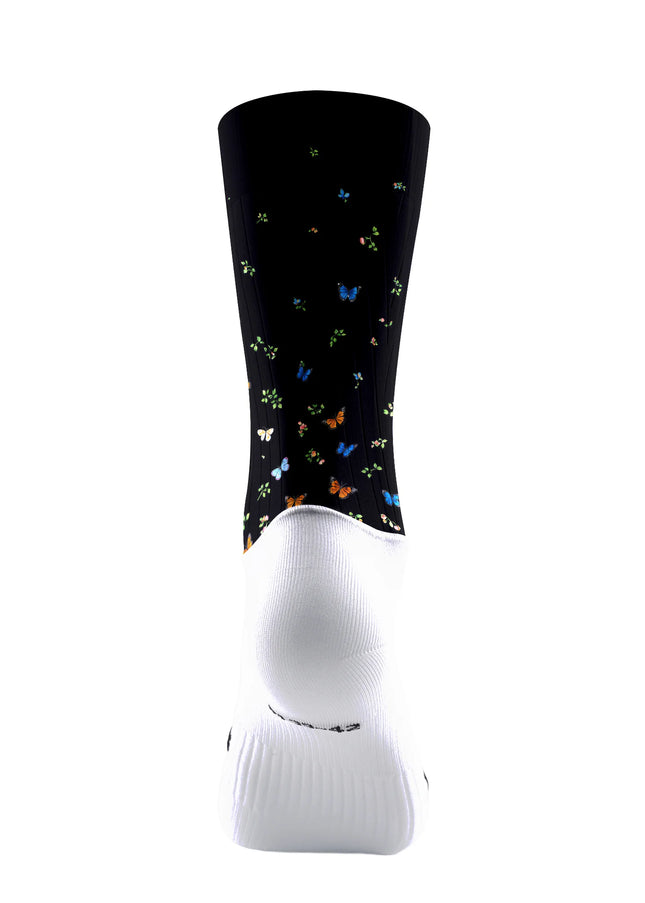 ROCKBROS Aero Socks - Midnight Meadow Butterfly Noir
