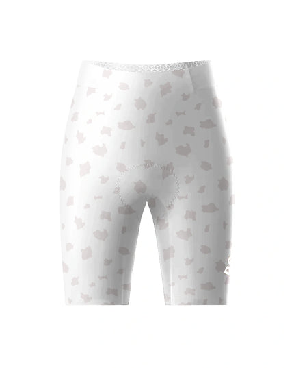 ROCKBROS Women's Sand Aura All-Weather Soft-Tone Patterned Bib Shorts